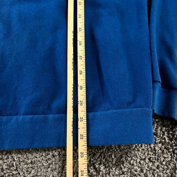 Under Armour Hoodie Cold Gear Youth Large Blue Pullover Long Sleeve Sweatshirt - Picture 9 of 14